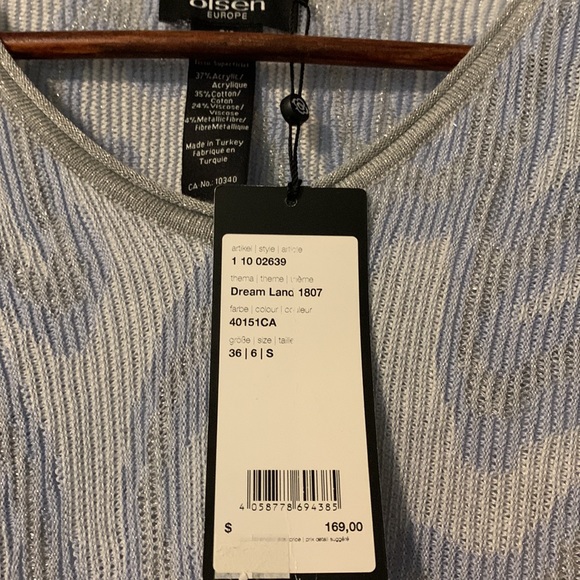 Olsen Europe size Small top. Lilac with silver detailing. - Picture 4 of 4